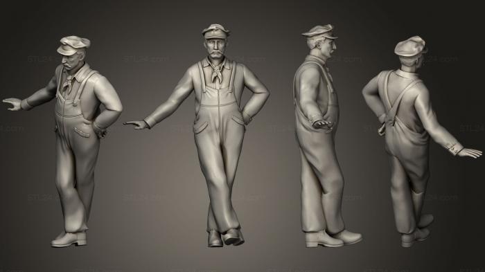 Figurines of people (staff passengers06, STKH_0184) 3D models for cnc